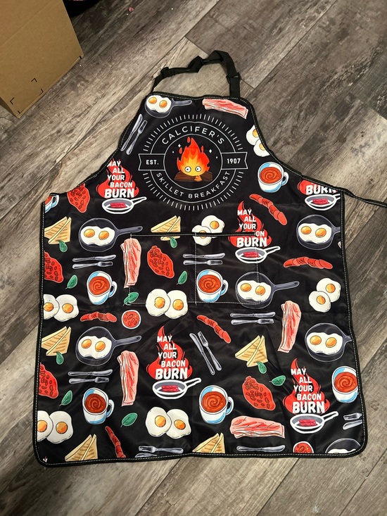 Private Label Other - Private Label Black Apron with Bacon, Eggs & Breakfast Print
